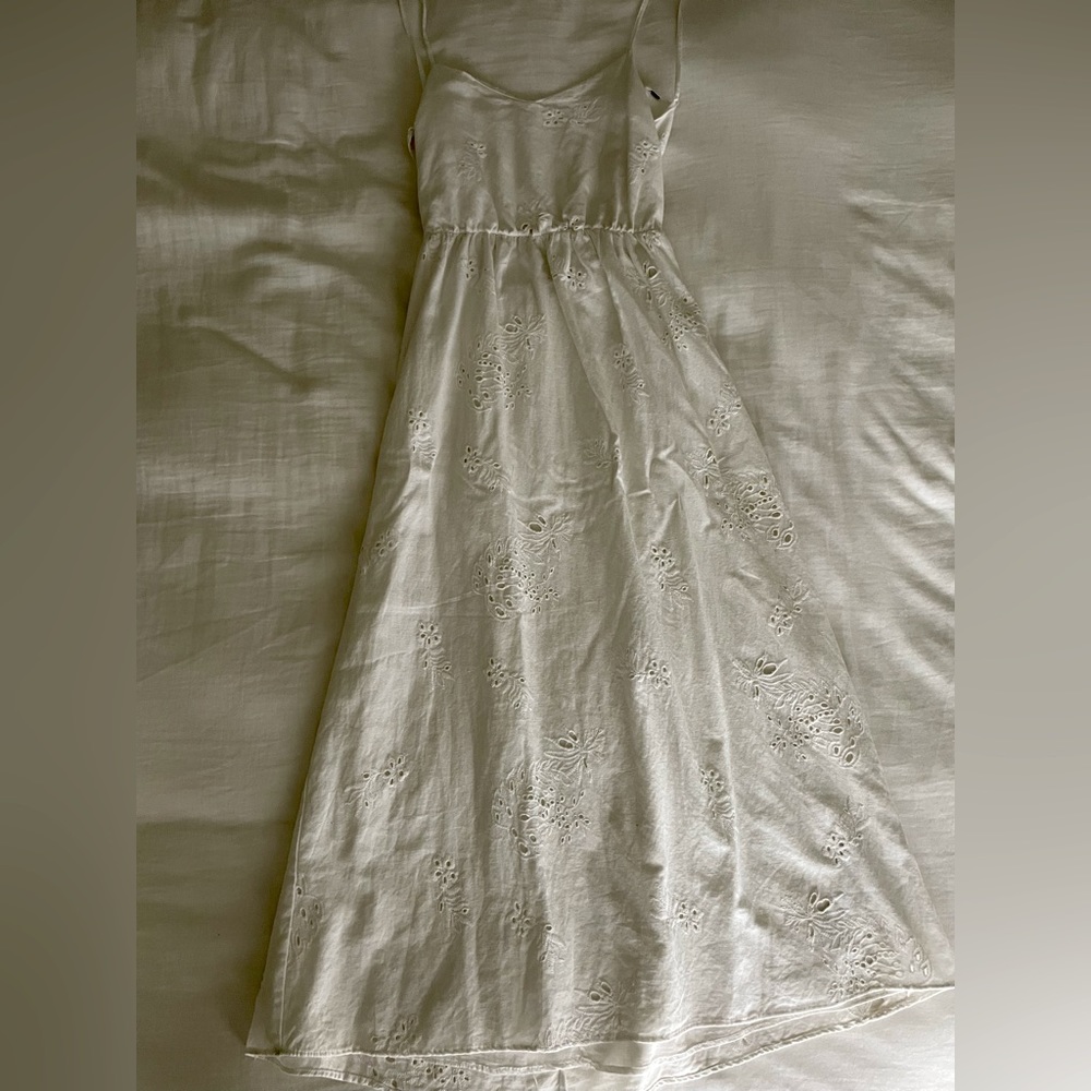 White Linen Maxi Dress from Zara
